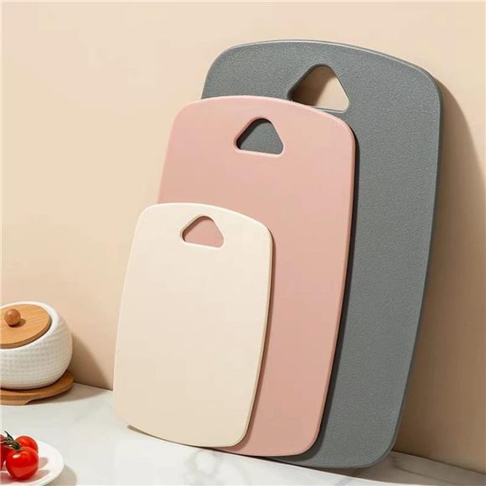 Cutting Boards for Kitchen, Plastic Cutting Board Set of 3,  (Pink, 3Pcs)